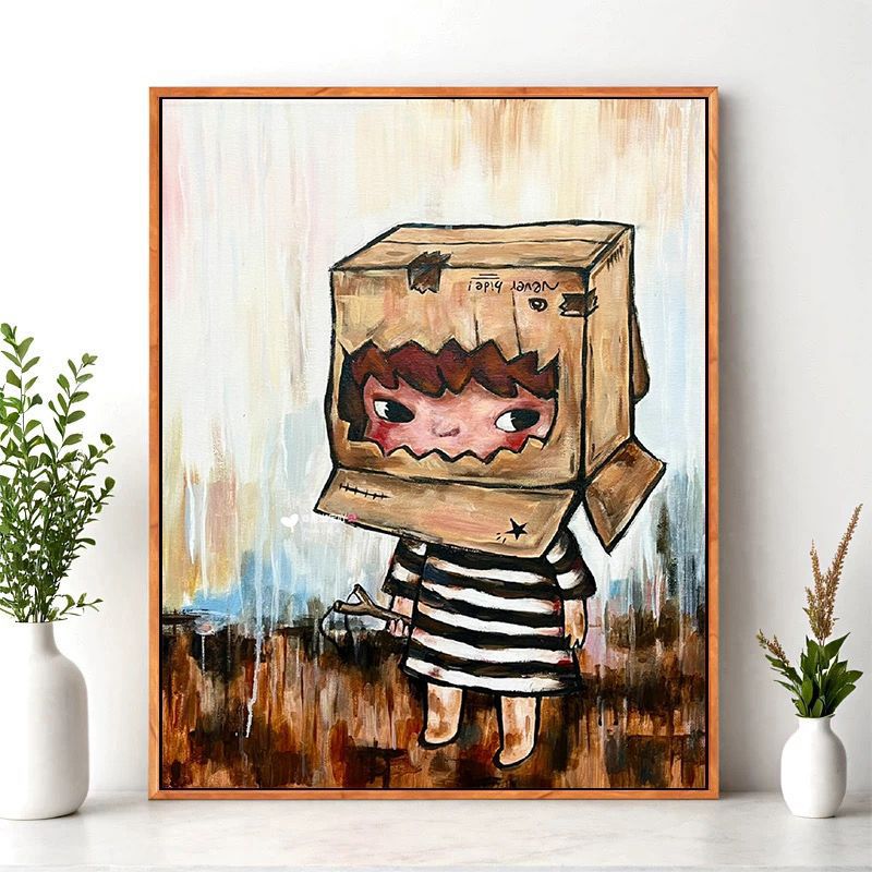 Cartoon-Charakter Wandkunst Druck Brehn
