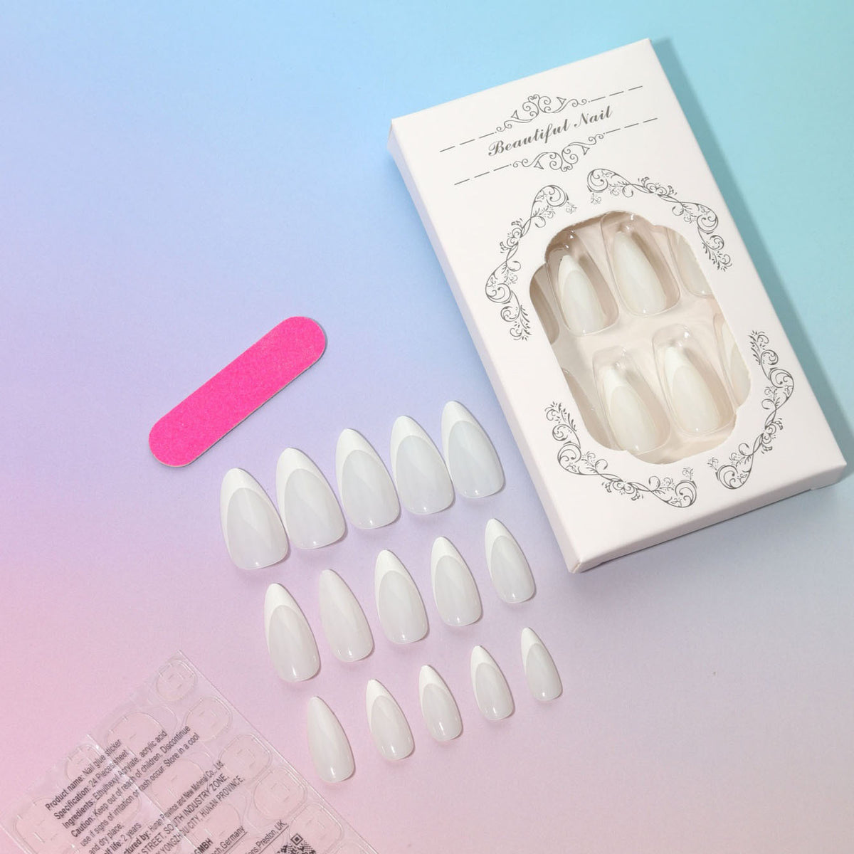 Lange Stiletto-Nagelverlängerungen