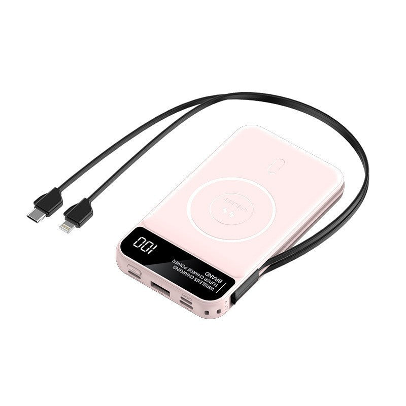 Kabellose Powerbank mit Innovativer Schnellladefunktion und Digitaler Anzeige Brehn