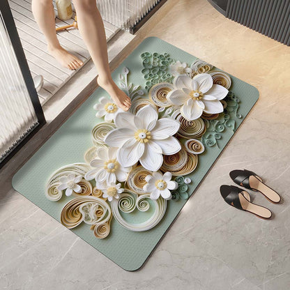 Elegante florale Design-Komfortmatte