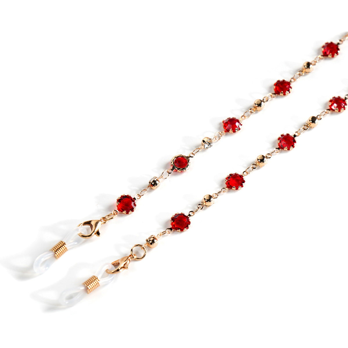 Elegante Edelstein-Brillen-Kette Brehn