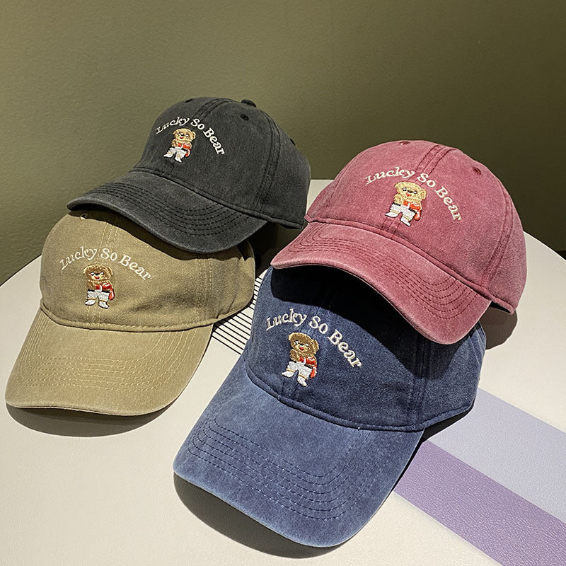 Unisex Casual Bestickte Bärenmütze Brehn