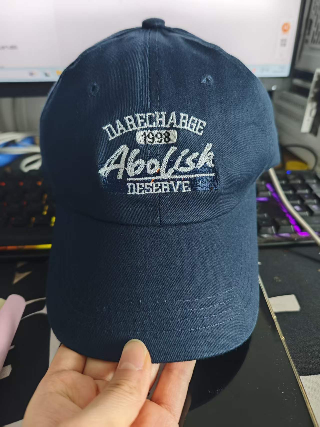 Herren Casual Abgenutzte Grafik Cap Brehn