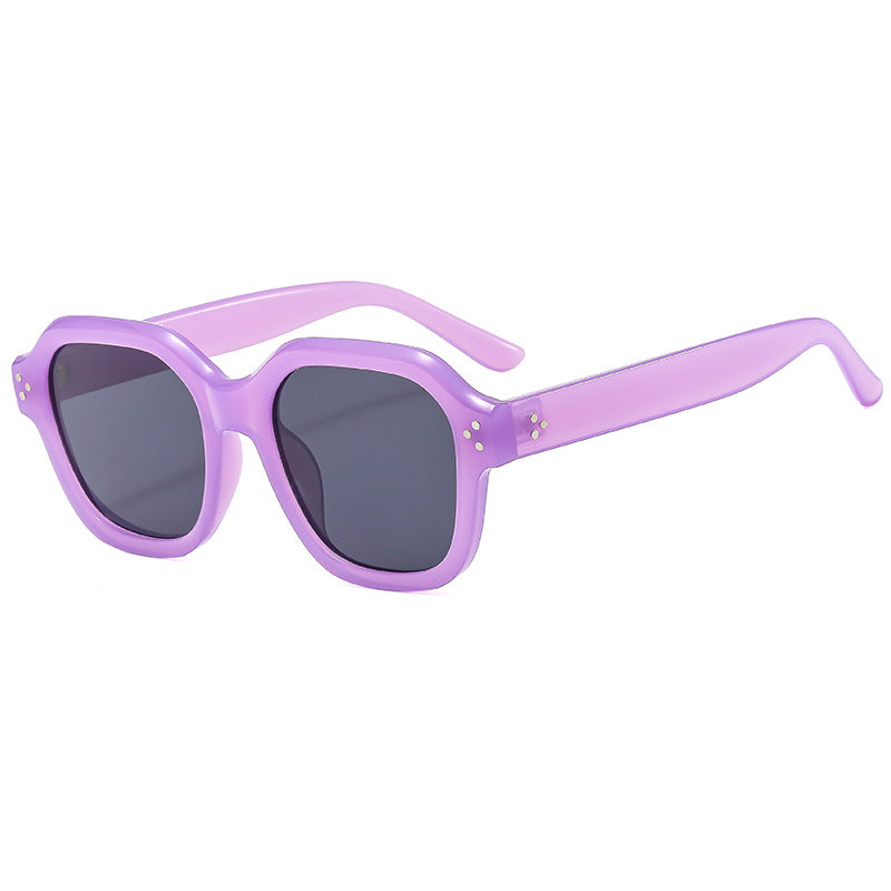 Damen Modische Retro-Sonnenbrille mit breitem Rahmen und UV-Schutz Brehn