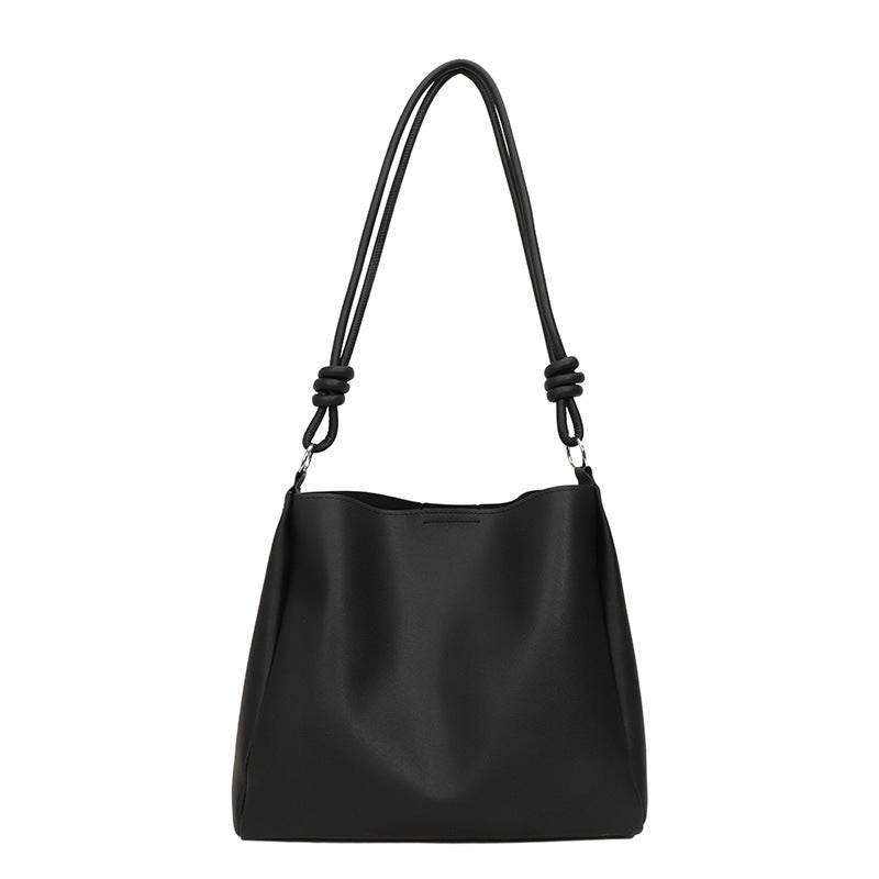 Minimalistische F faux Leder Hobo Tasche Brehn