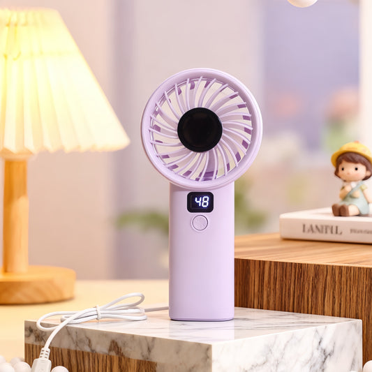 Damen tragbarer Mini Ventilator mit digitaler Geschwindigkeitsanzeige Brehn