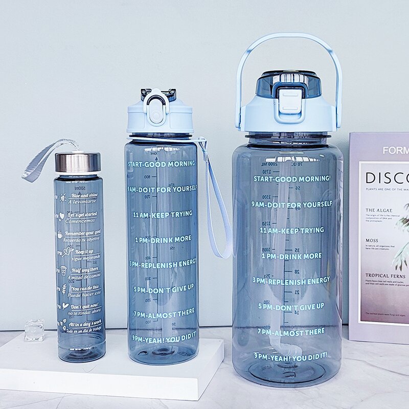 Damen Wasserflasche mit Motivationsdruck Brehn
