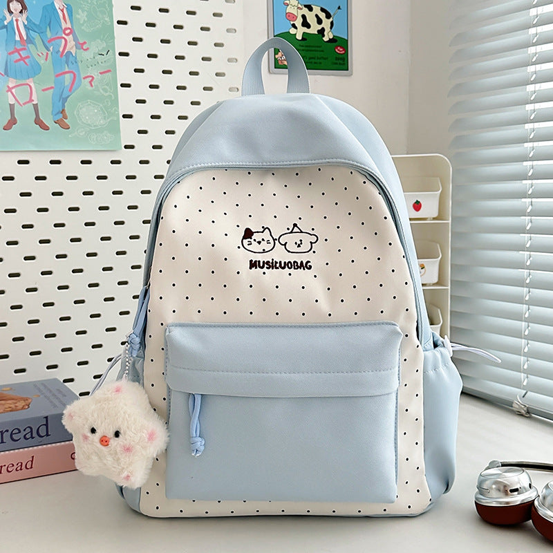 Süßer gemusterter Schulrucksack