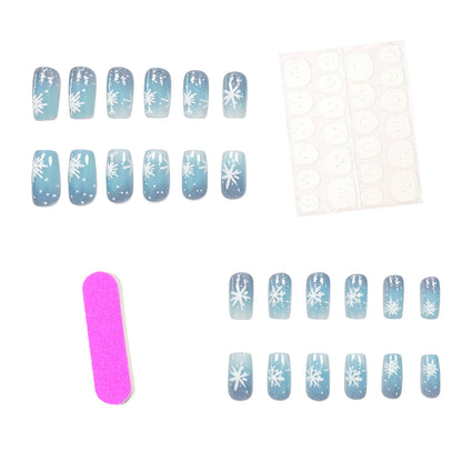 Frosted Snowflake Gel Nail Art Set Brehn