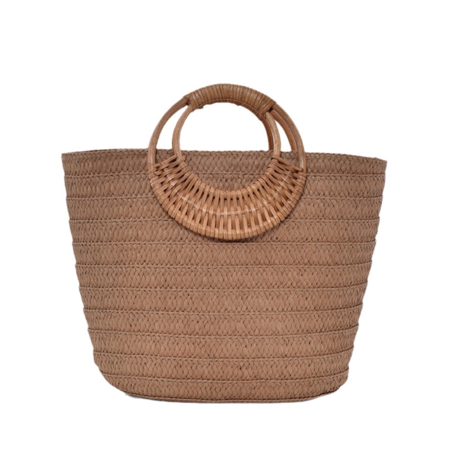 Handtasche mit Geflochtenem Griff Brehn
