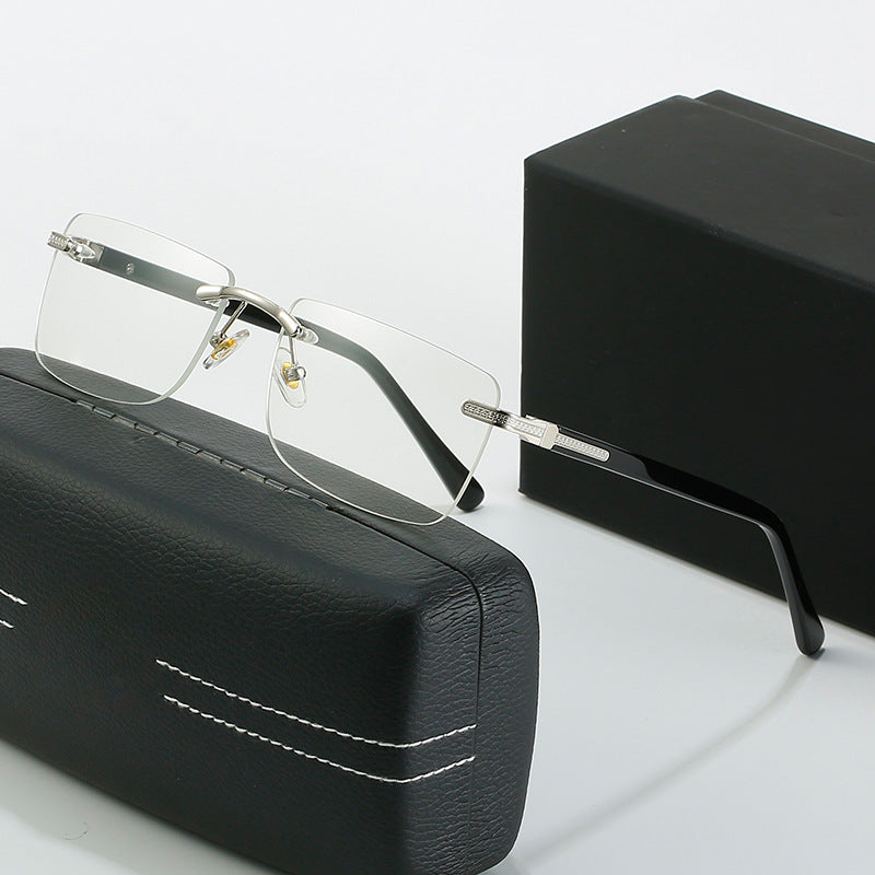 Damen modische Sonnenbrille mit stilvollem, eckigem Rahmen und eleganten Metallakzenten Brehn