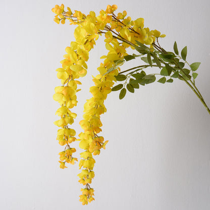 Elegante Faux-Wisteria-Blütenstiel-Dekoration