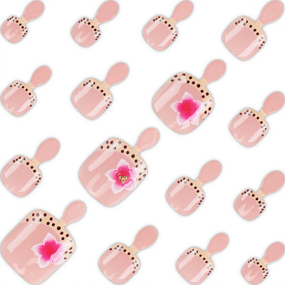 Florales Kunst Press-On Nageldesign Brehn
