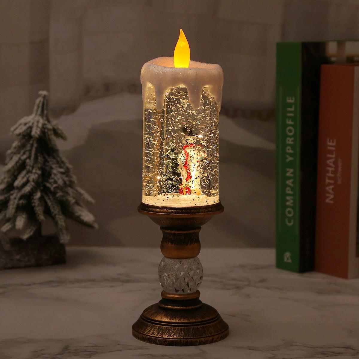 Weihnachtsdekoration Laterne mit Schneekugel Brehn
