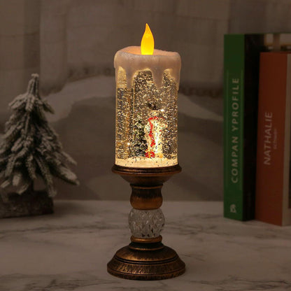 Weihnachtsdekoration Laterne mit Schneekugel Brehn