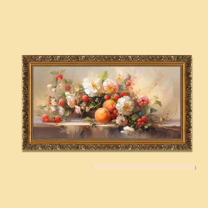 Vintage Blumen Ge gerahmte Wanddekoration