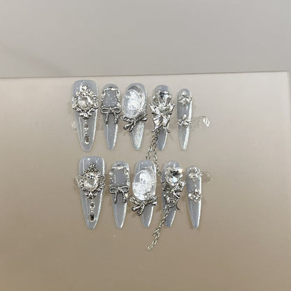 Dekoratives Strass-Nageldesign-Set