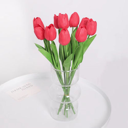 Realistischer Kunst-Tulpenstrauß