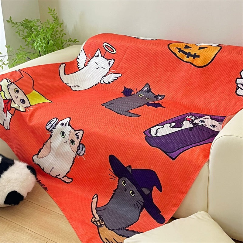 Künstlerisches Katzenmotiv Wandteppichdecke