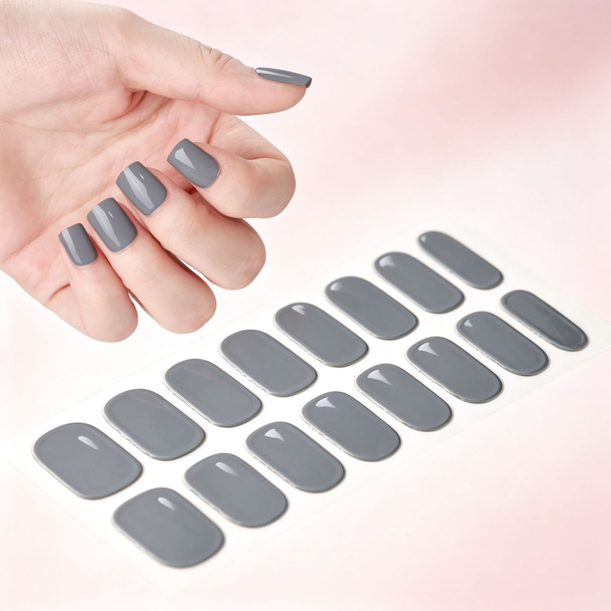 Premium Glänzendes Press-On-Nagel-Set