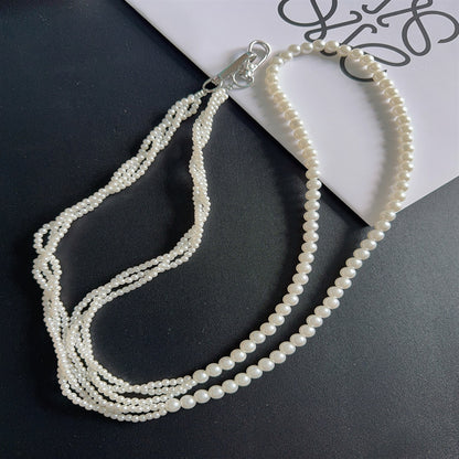 Elegante schichtweise Perlen Brillen Kette Brehn