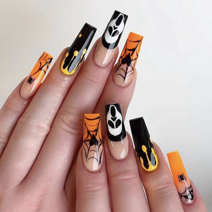 Halloween Themen Artikulierter Acryl Nagelset Brehn