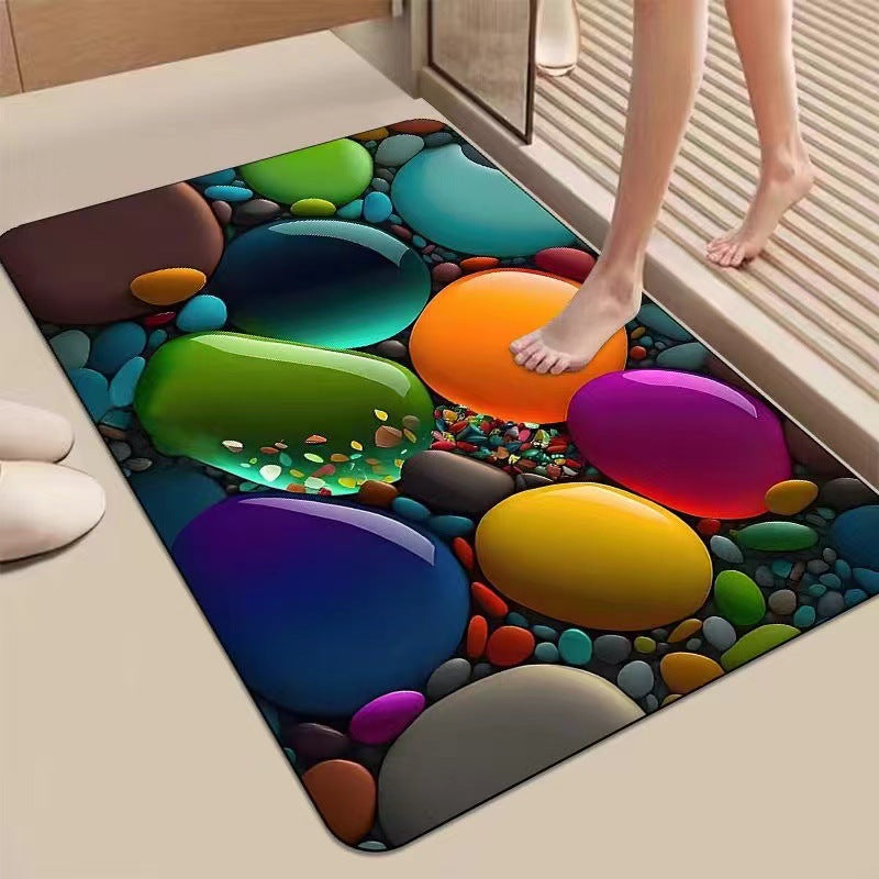 Rutschfeste, wasserabsorbierende Badematte Brehn