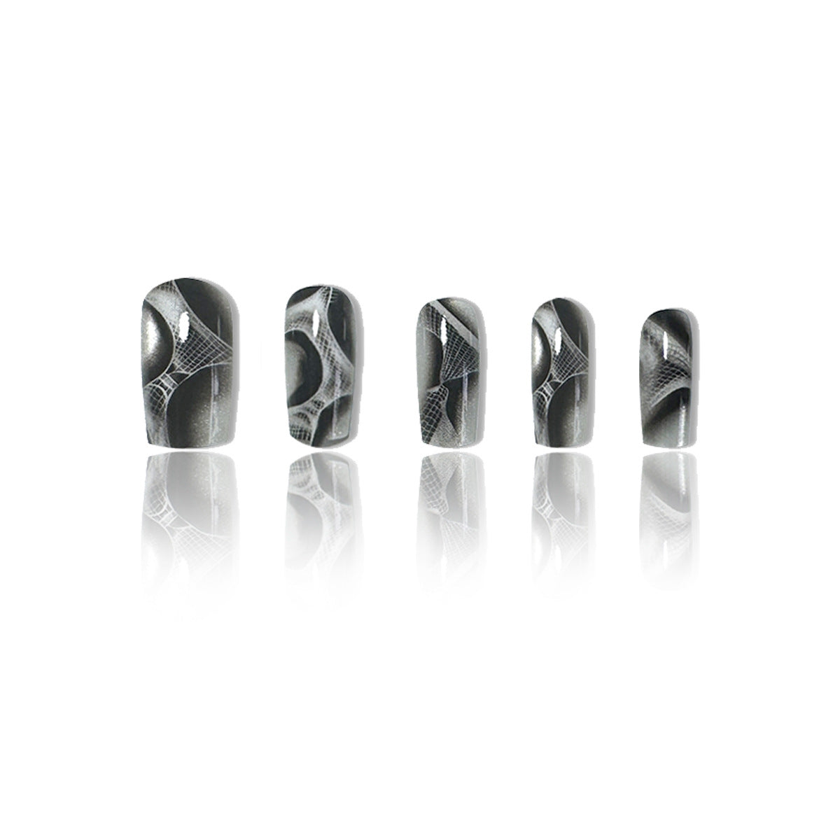 Künstlerisches Gel-Nagelkunst-Design Brehn