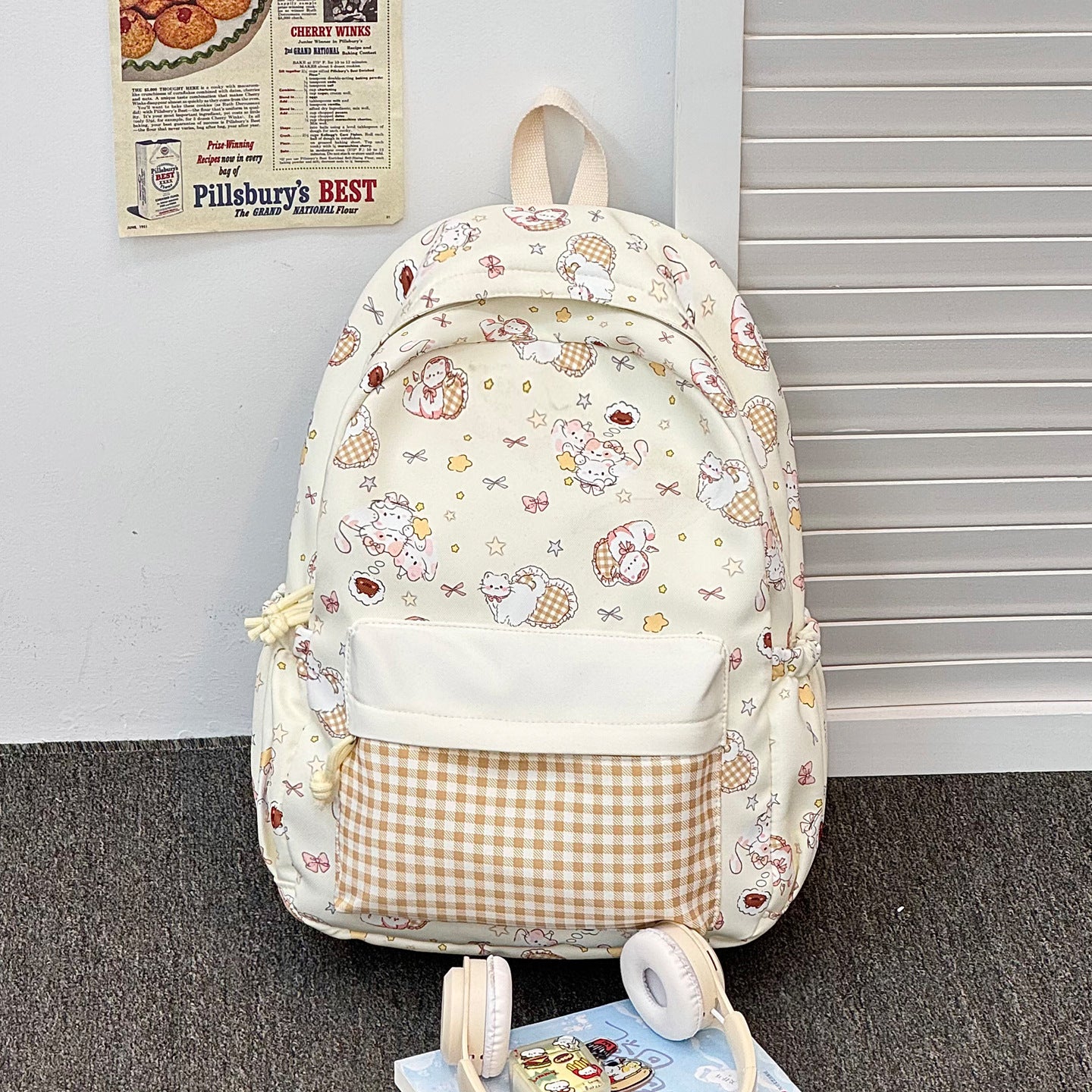 Verspielt Grafisches Druck Rucksack