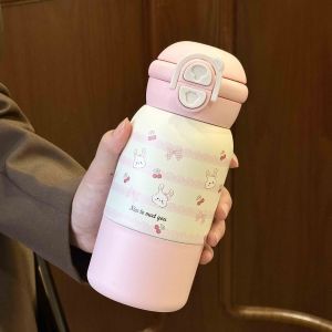 Damen Isoliertrinkflasche mit sicherem Druckverschluss und verspieltem Tiermotiv Brehn