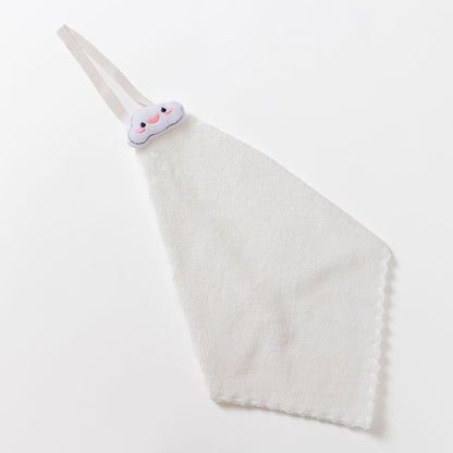 Plüsch-Maus-Hauben-Babybadetuch mit Aufhängeschlaufe