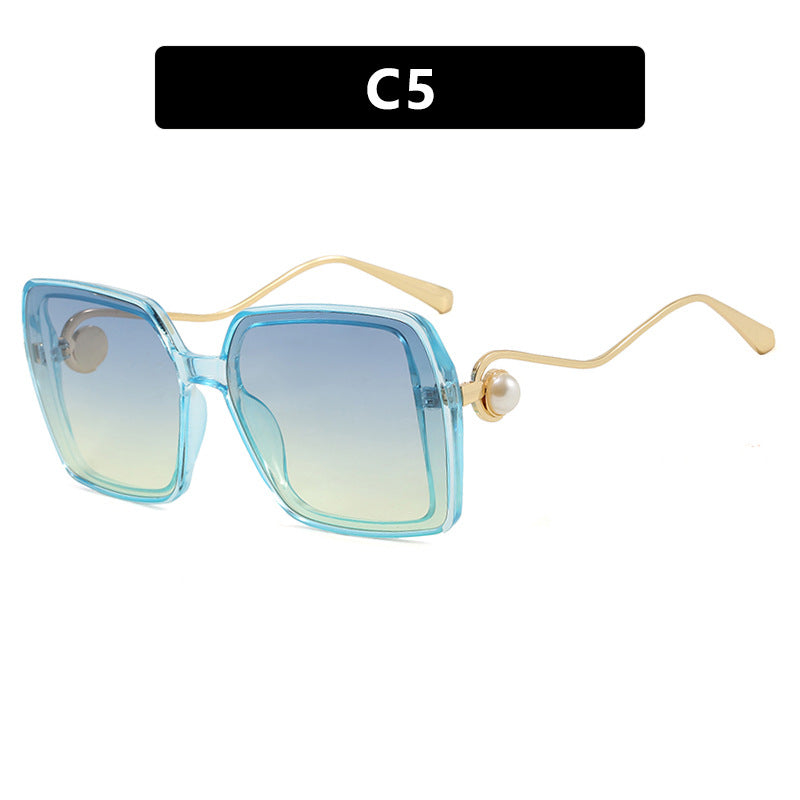 Damen modische quadratische Brille mit elegantem Metallrahmen und einzigartigen Akzenten Brehn