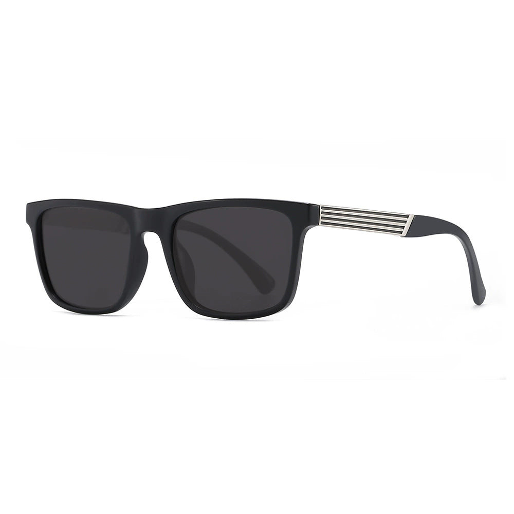 Herren zeitgenössische quadratische Sonnenbrille Brehn