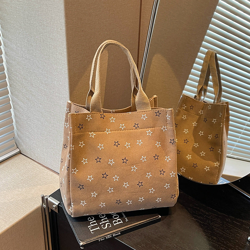Lässige Sternmuster Mini Tote Bag