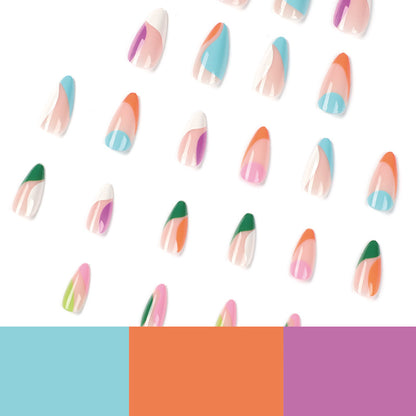 Kunstvolle Nailart mit bunten Akzenten Brehn