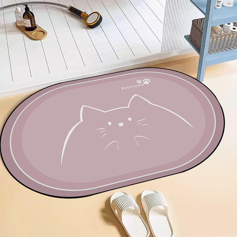 Kat-themed Badmatte Brehn