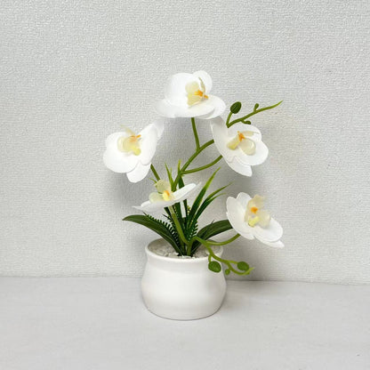 Elegante künstliche Orchideenpflanzenarrangement für die Wohnkultur