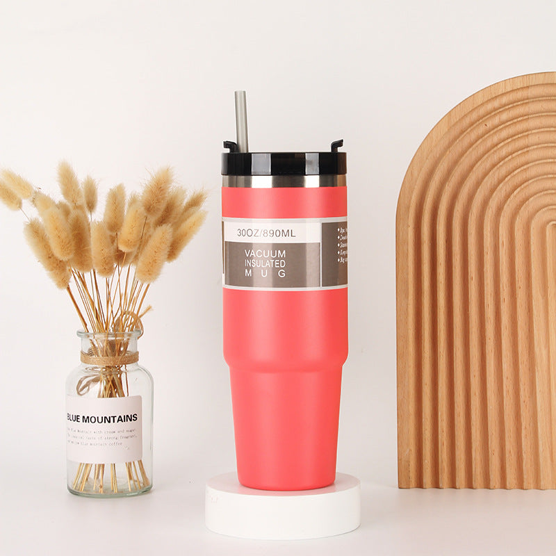 Unisex Isolierter Trinkbecher mit integriertem Strohhalm Brehn