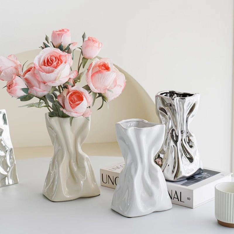 Kunstvolle Keramikblumenvase Brehn