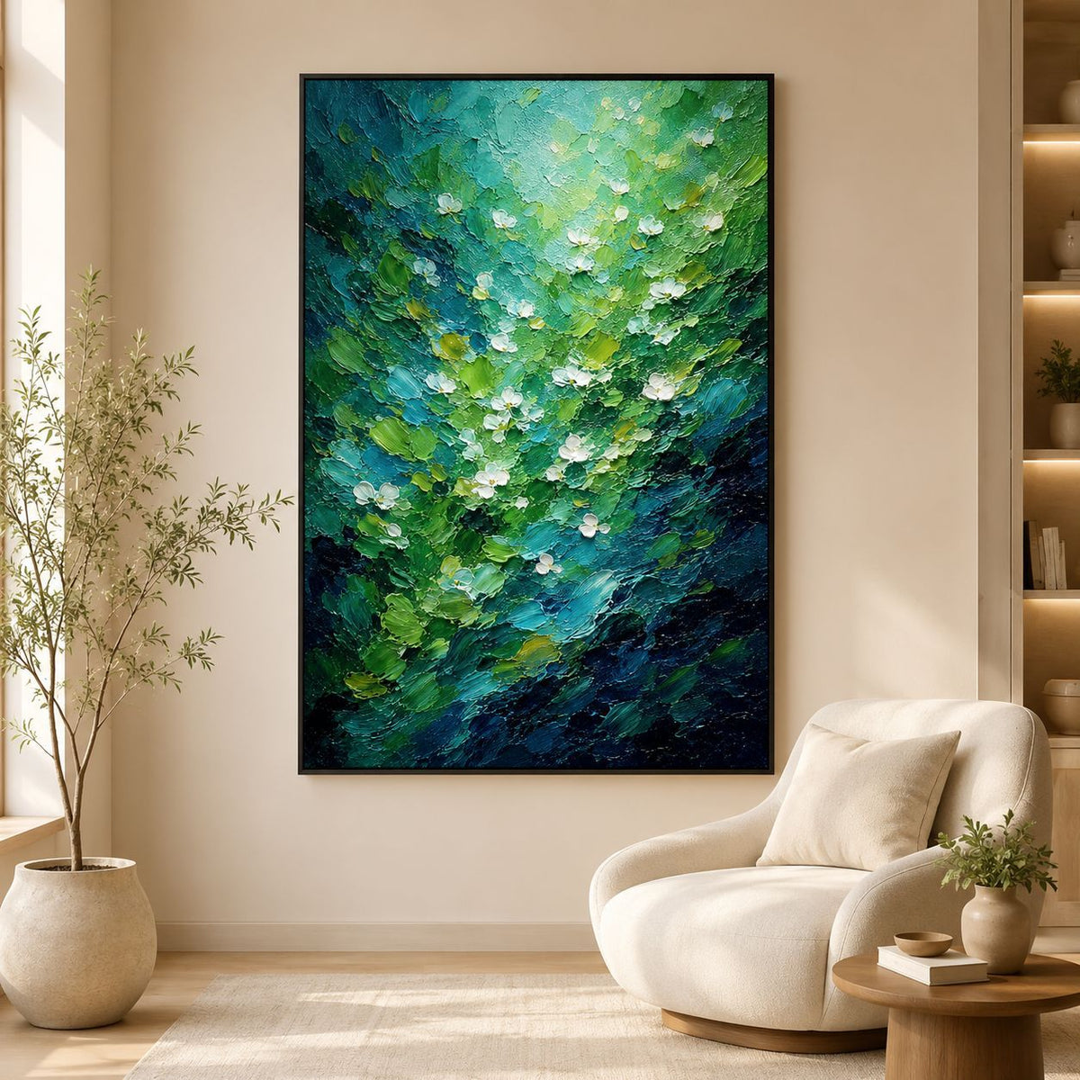 Dekorative florale Leinwandkunst