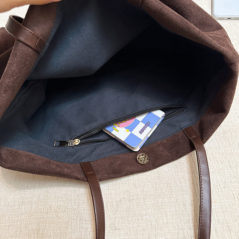 Wildleder Strukturierte Tote Tasche