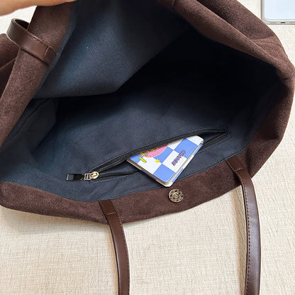 Wildleder Strukturierte Tote Tasche