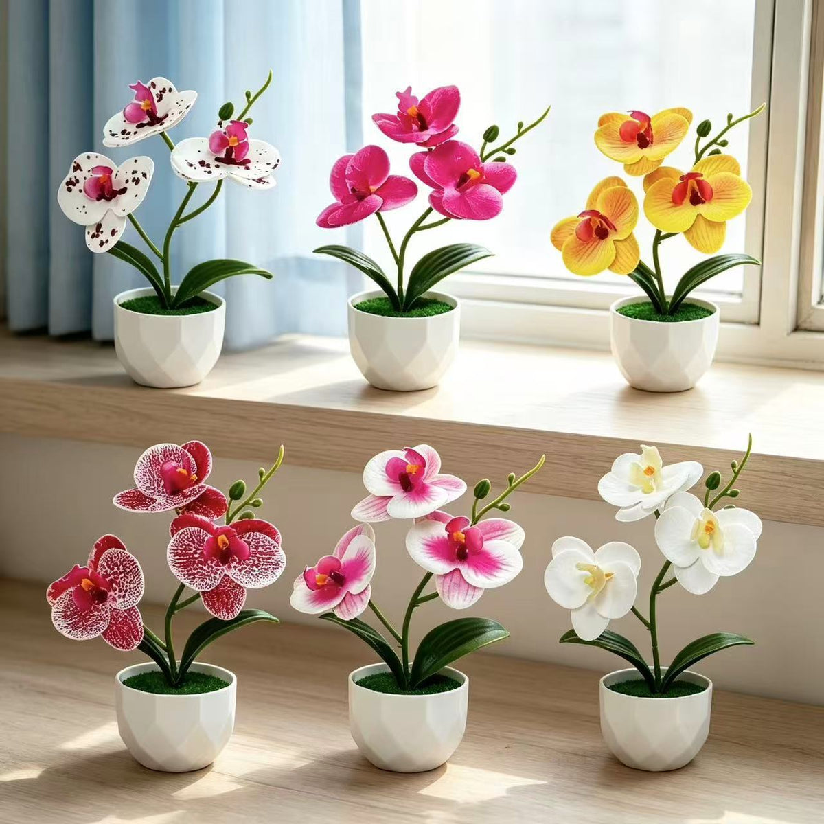Künstliche Orchideenarrangement für dekorative Innendekoration