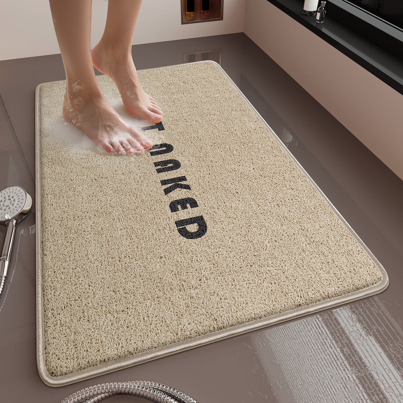 Absorbierende Mikrofaser-Badezimmermatte Brehn