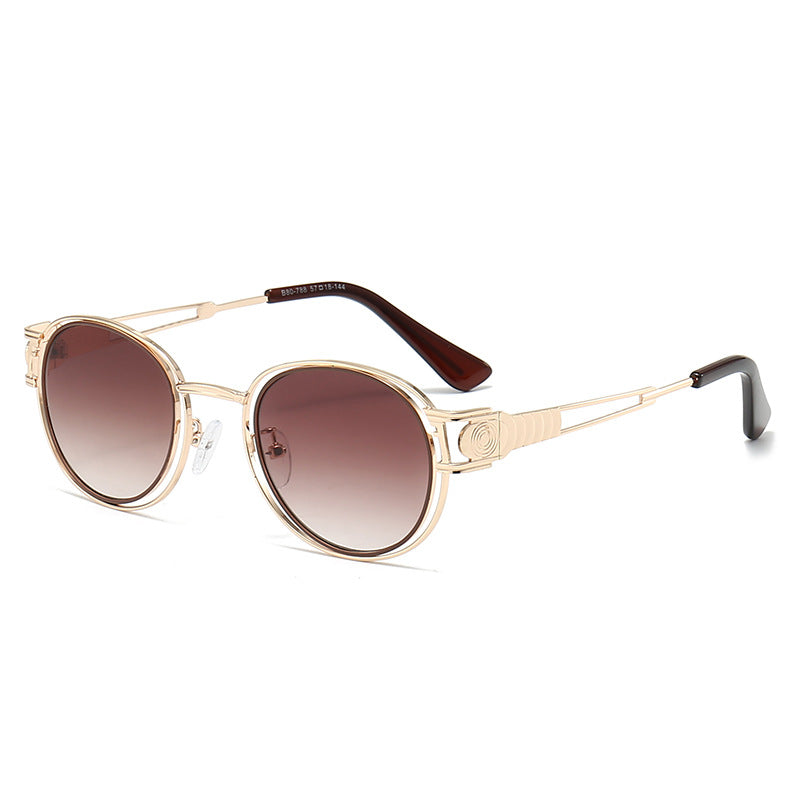 Damen Sonnenbrille mit modischem Metallrahmen und komfortablen Nasenpads Brehn