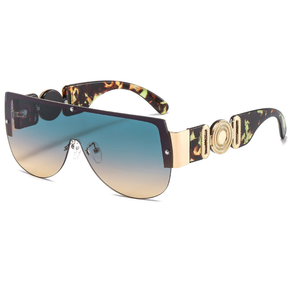 Damen oversized Sonnenbrille mit luxuriösem Goldakzent Brehn