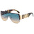 Damen oversized Sonnenbrille mit luxuriösem Goldakzent Brehn