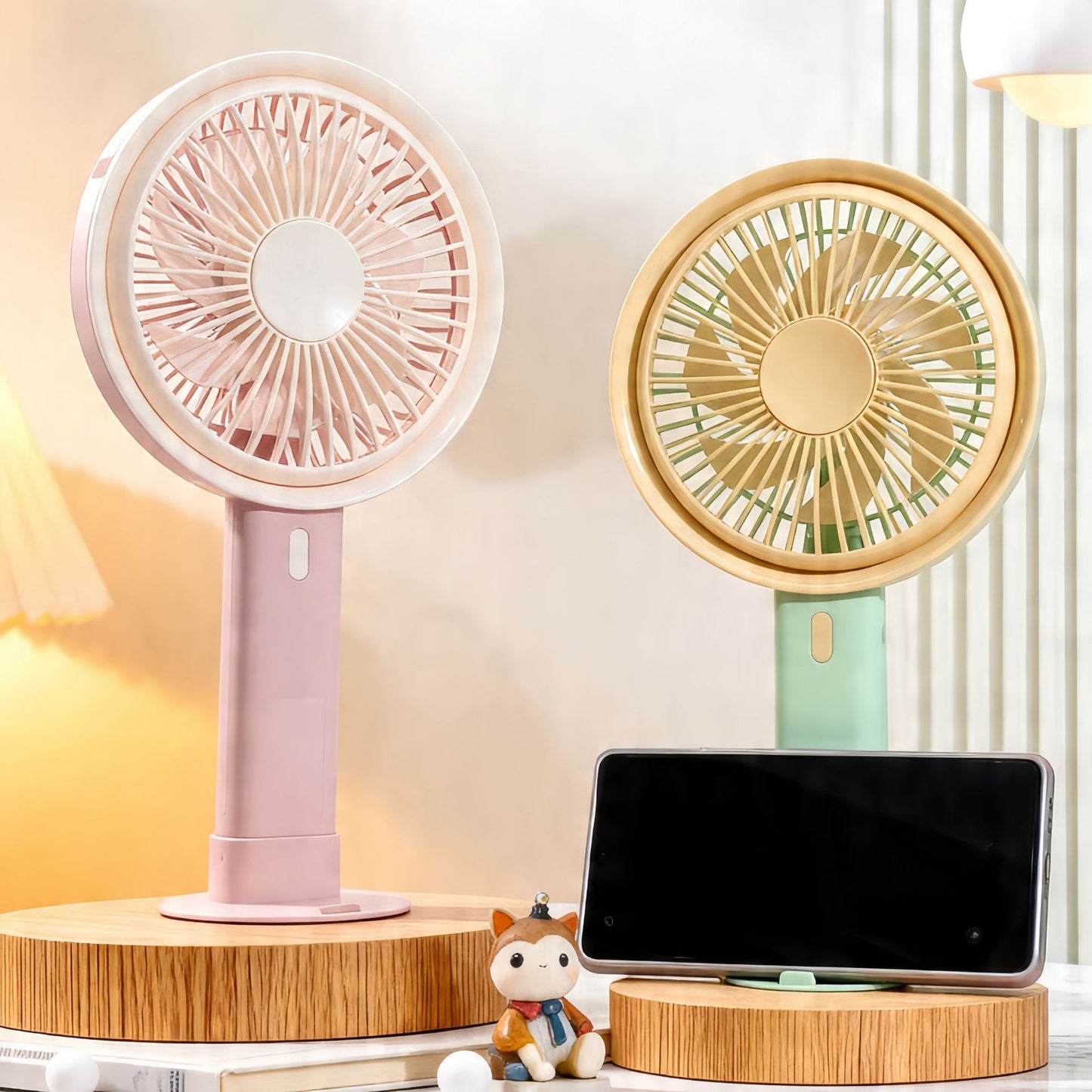 Damen Tragbarer Tischventilator mit integrierter USB-Ladefunktion Brehn