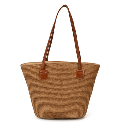 Gewebte Strohtasche Strandtasche