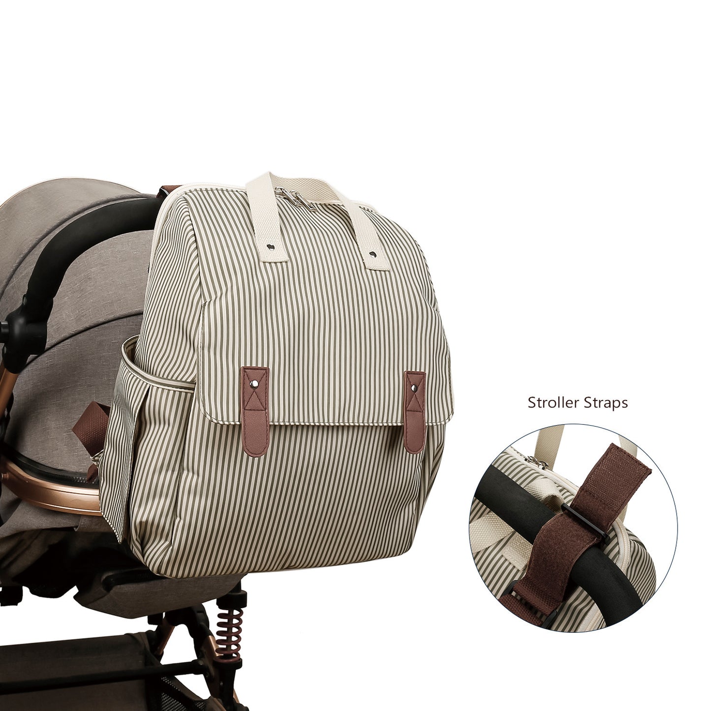 Multifunktionaler Wickelrucksack mit Integrierter Wickelunterlage Brehn